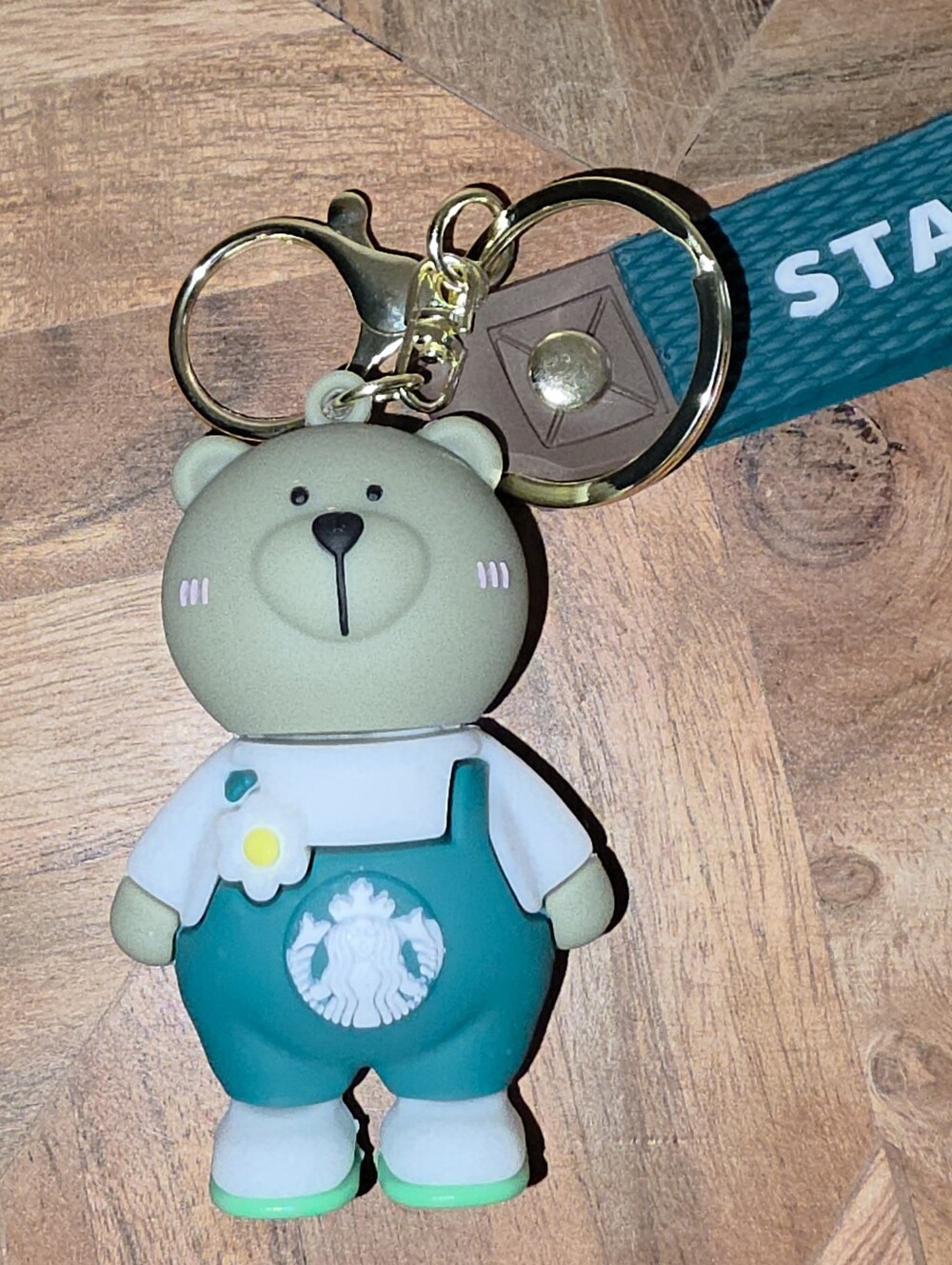 Starbucks Green Bear Keychain